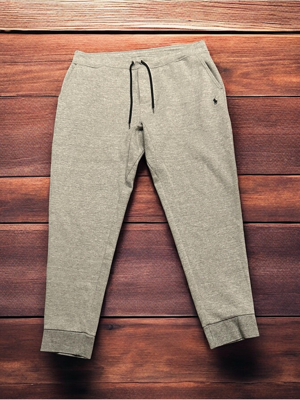 Polo Ralph Lauren Men’s XXL Gray Double Knit Jogger Sweatpants Heather Gray